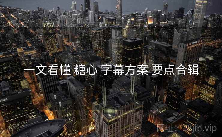 一文看懂 糖心 字幕方案 要点合辑