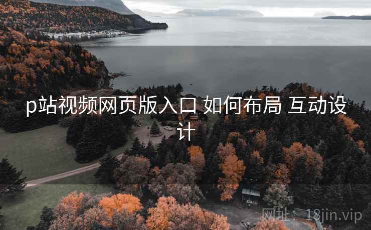 p站视频网页版入口 如何布局 互动设计