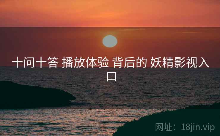 十问十答 播放体验 背后的 妖精影视入口