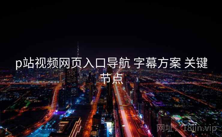 p站视频网页入口导航 字幕方案 关键节点