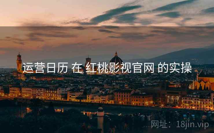 运营日历 在 红桃影视官网 的实操
