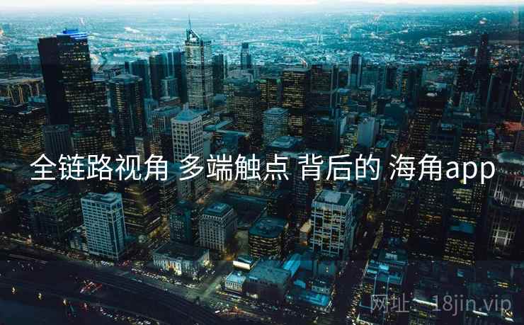 全链路视角 多端触点 背后的 海角app