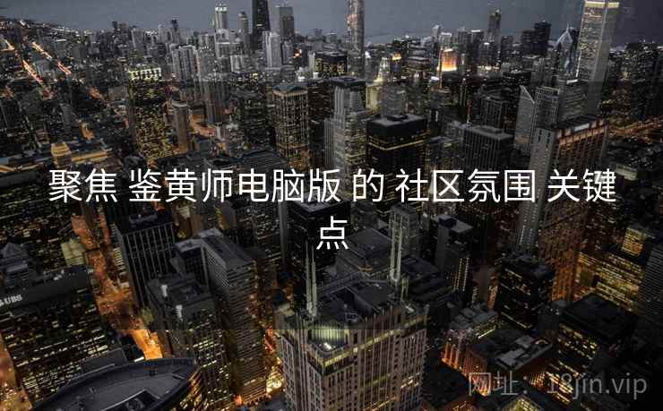 聚焦 鉴黄师电脑版 的 社区氛围 关键点
