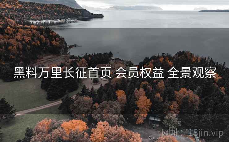 黑料万里长征首页 会员权益 全景观察